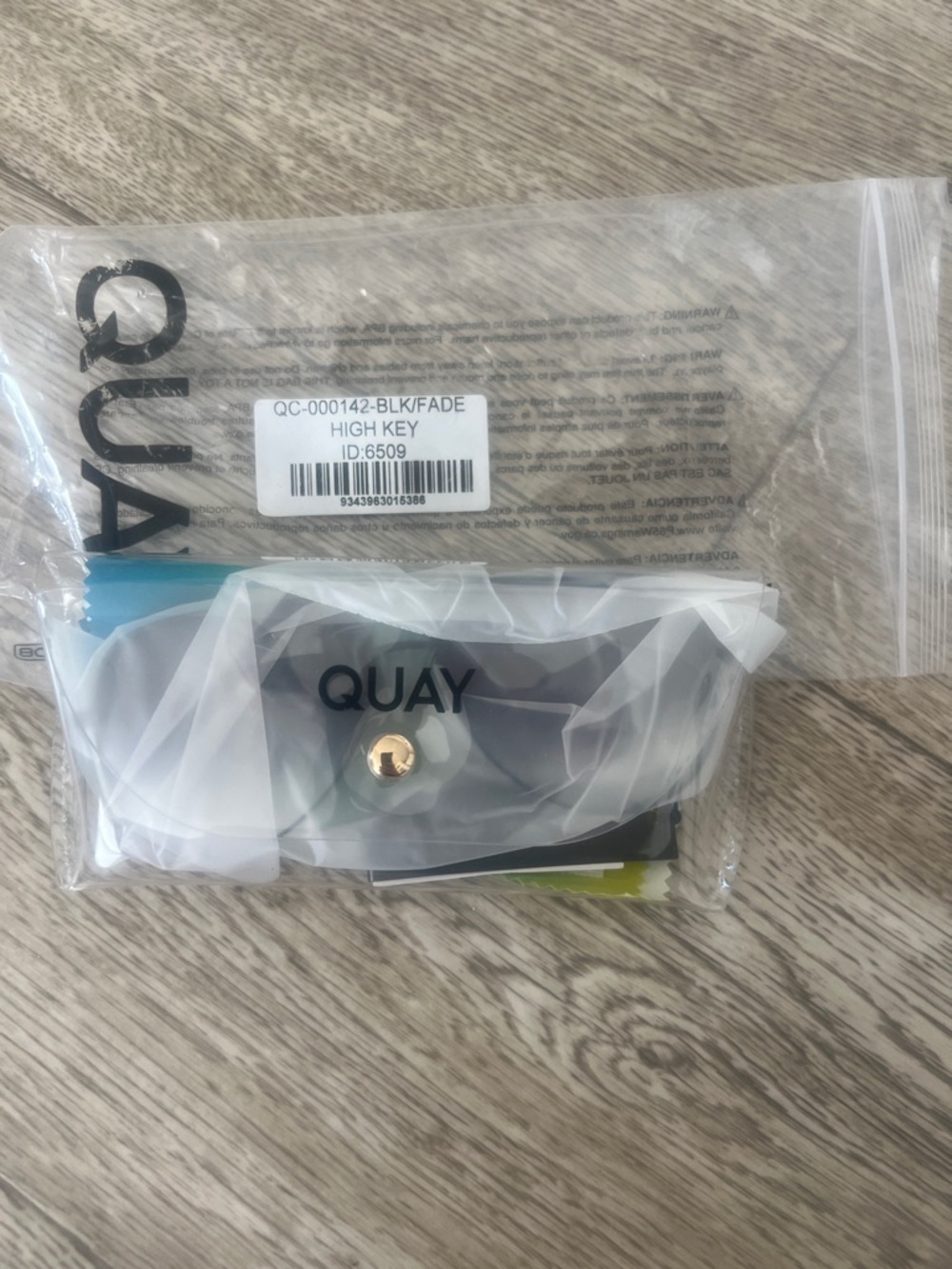 Quay High Key black fade sunglasses